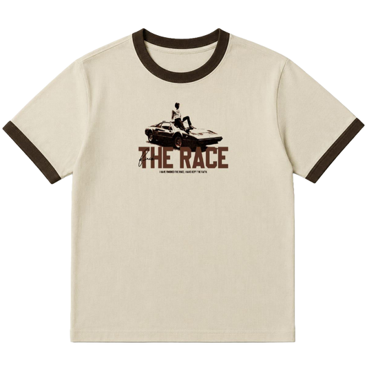 Printed Ringer "Beige 01"